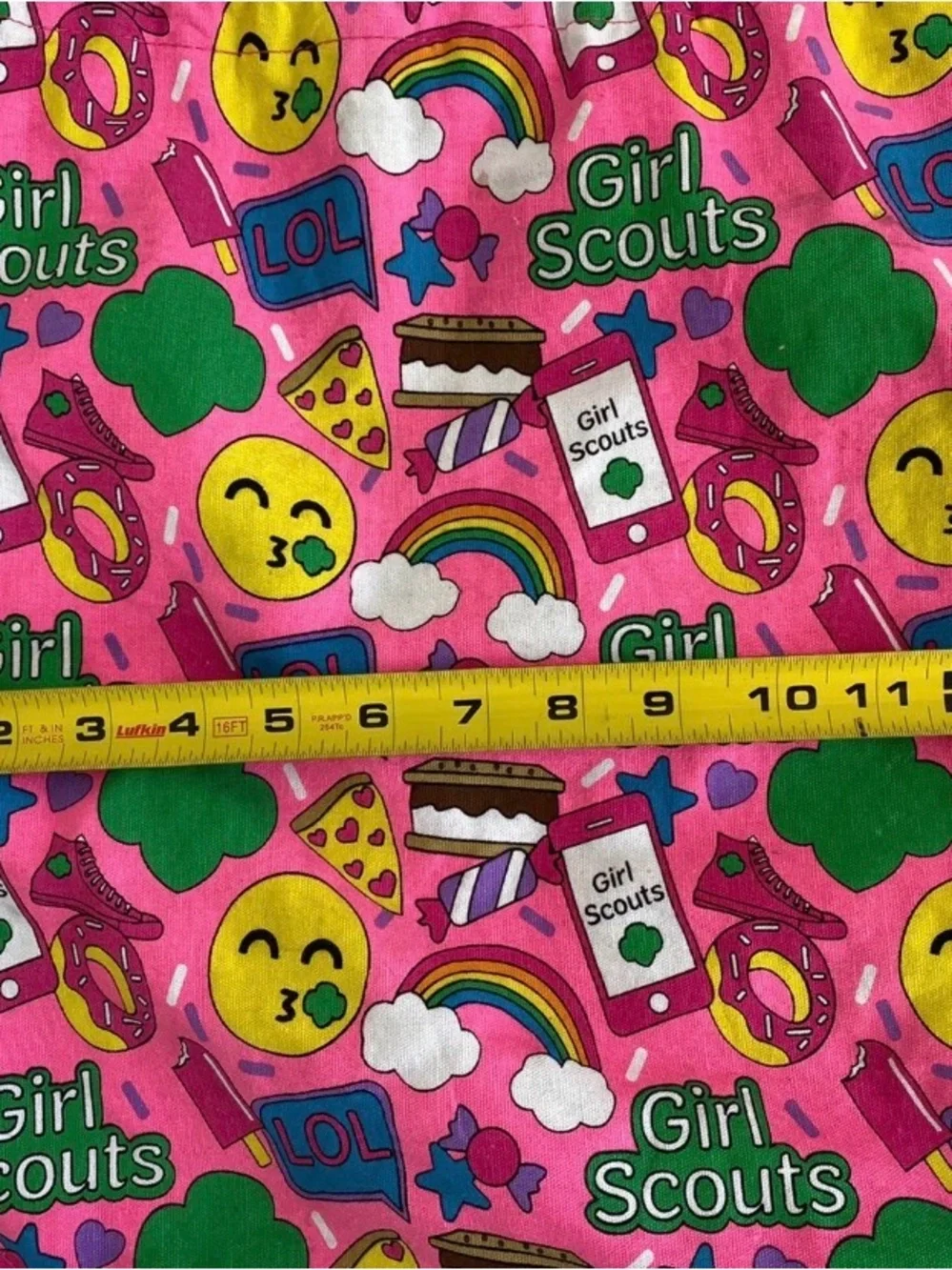 Girl Scouts Pink Drawstring Backpack